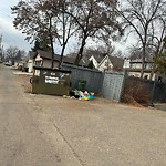 Overflowing Garbage Cans at 8016 109 Street NW