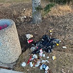 Overflowing Garbage Cans at 5805 112 Street NW