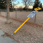 Traffic Sign at 10720 54 Street NW