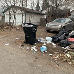 Overflowing Garbage Cans at 12148 90 Street NW