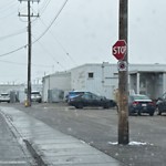 Traffic Sign at 8310 Yellowhead Trail NW