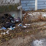 Overflowing Garbage Cans at 3507 111 A Street NW