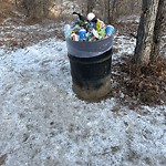 Overflowing Garbage Cans at 10 Rabbit Hill Road NW