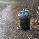 Overflowing Garbage Cans at 10 Rabbit Hill Road NW