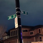 Traffic Sign at 4431 204 Street NW