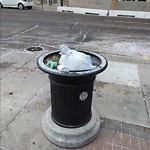 Overflowing Garbage Cans at 10149 104 Street NW