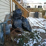 Overflowing Garbage Cans at 11517 93 Street NW