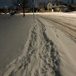 Winter Sidewalk Concern at 15607 139 Street NW