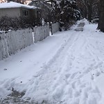 Winter Sidewalk Concern at 12115 93 Street NW