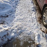 Winter Sidewalk Concern at 9917 158 Street NW