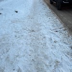 Winter Sidewalk Concern at 10631 144 Street NW