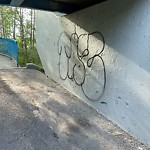 Graffiti Public Property at 9100 Walterdale Hill NW