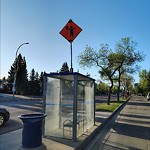 Traffic Sign at 9811 142 Street NW