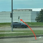 Traffic Sign at 9701 23 Avenue NW