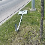Traffic Sign at 2241 Garnett Court NW