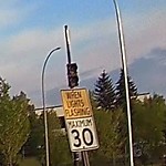 Traffic Sign at 7203 114 Street NW