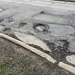 Potholes at 4104 149 Street NW