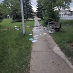 Litter Public Property at 10996 128 Street NW