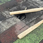 Potholes at 8108 101 Street NW