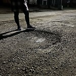 Potholes at 9212 187 Street NW