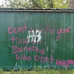 Graffiti Public Property at 9204 140 Avenue NW