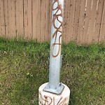 Graffiti Public Property at 965 Burrows Crescent NW